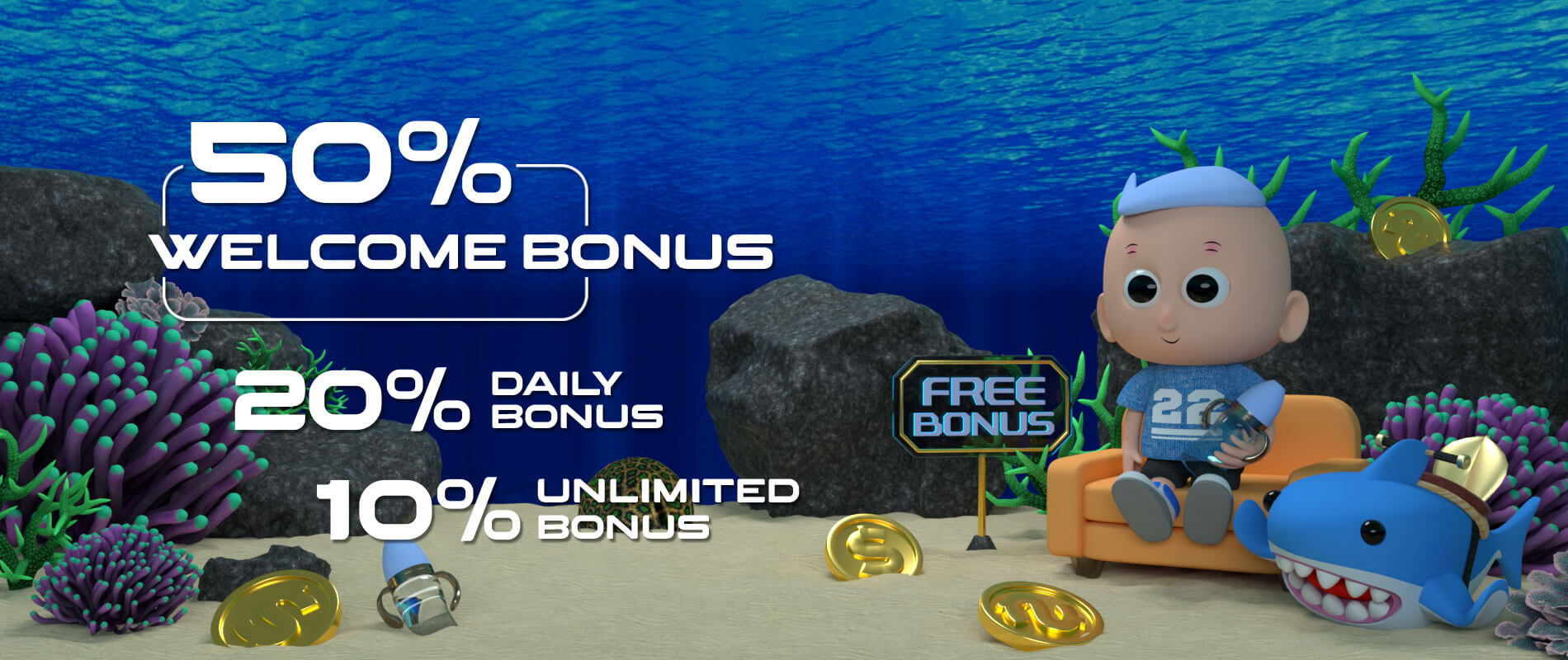 50% Welcom Bonus